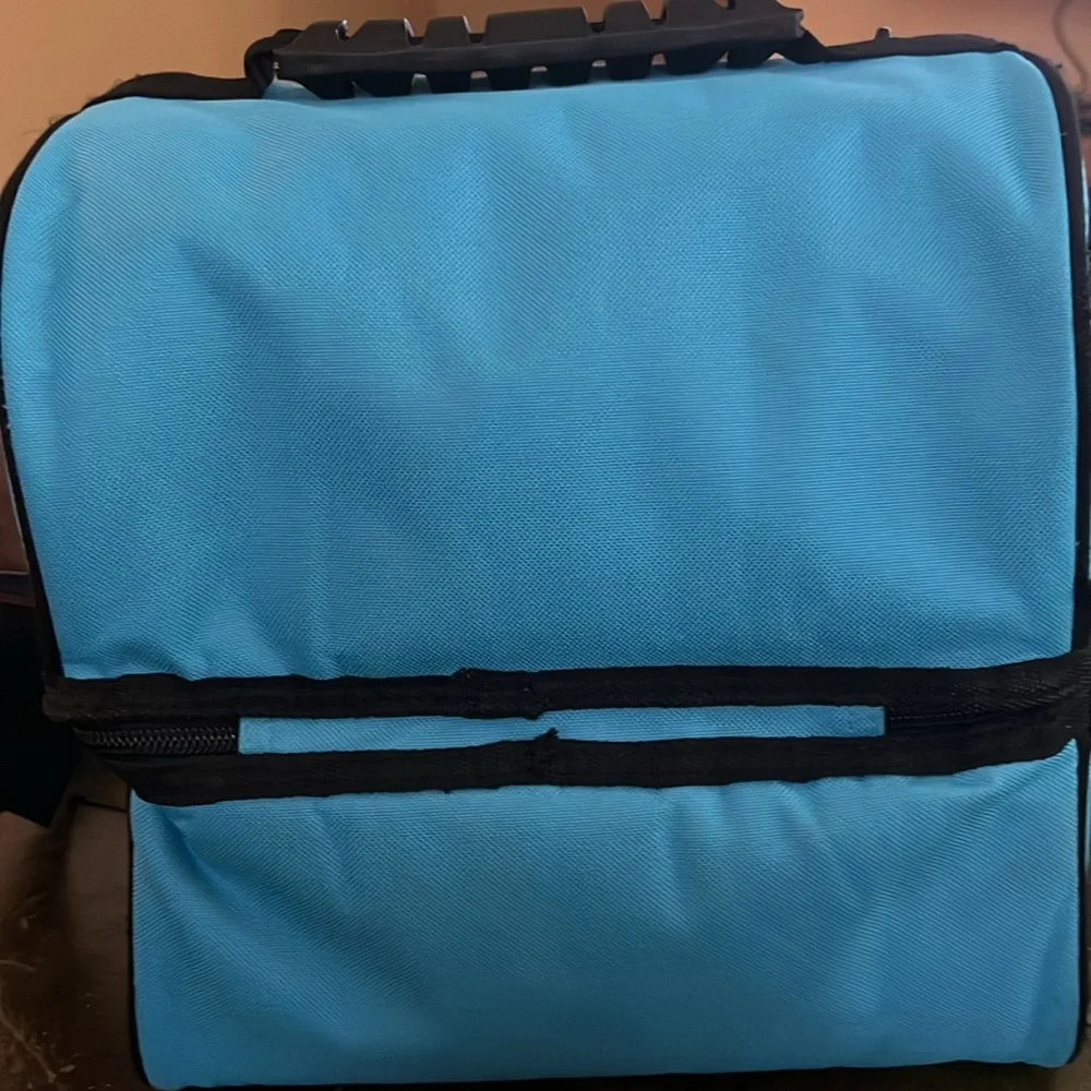Blue Insulated Lunch Cooler Bag - Brand Unspecified